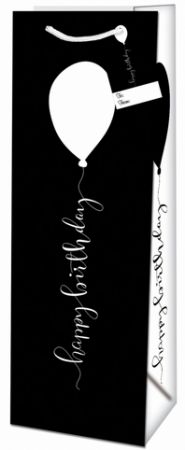 Dárková taška na láhev o rozměrech 12,6x8,9x36cm s motivem balónku