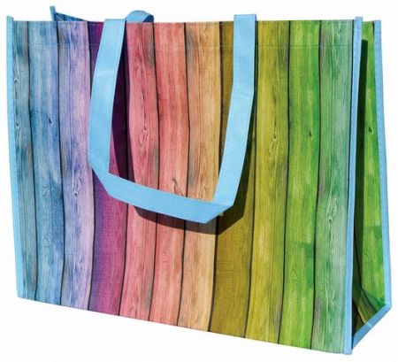 TX-Nákupní taška-STRUKTURA DŘEVA V DUZE-40x32x15cm