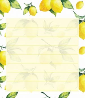 SN-3 Samolepící papírky 7x8cm 100 listů-citron