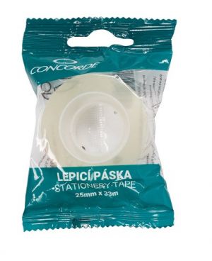 Lepicí páska CONCORDE 25mm x 33m, transparentní