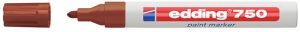 Lakový popisovač EDDING 750, hnědý