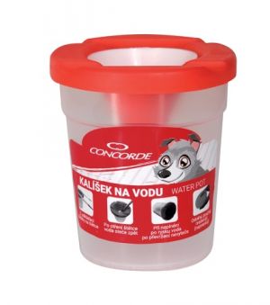 Kalíšek na vodu CONCORDE, 9cm, červený