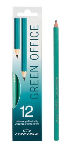 Grafitové tužky CONCORDE Green Office č. 2 /HB/, 12ks