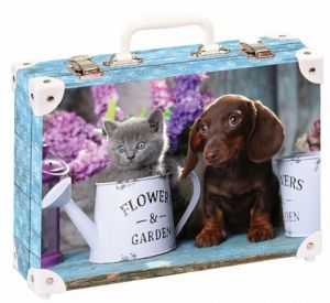 Školní kufřík velký - 36x26x12cm s motivem štěněte 