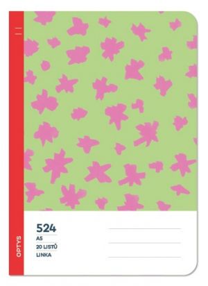Školní sešit 524 bezdřevý linka, kaňky