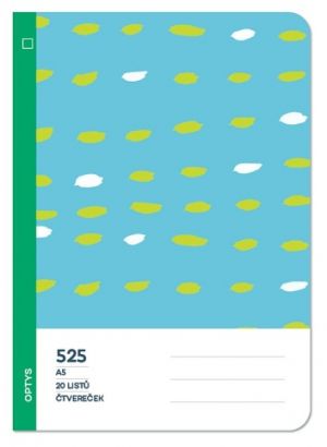 Školní sešit 525 bezdřevý čtvereček, nebe