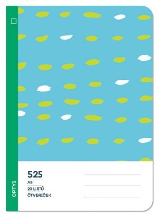 Školní sešit 525 bezdřevý čtvereček, nebe