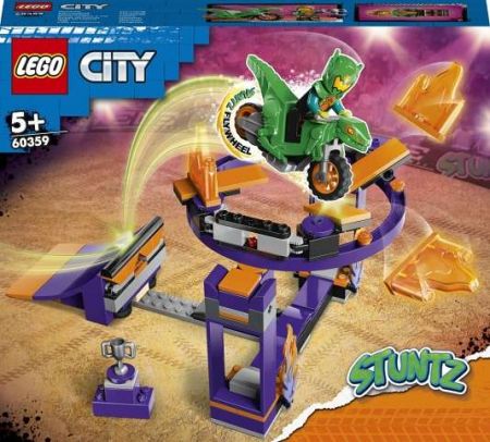 LEGO® City 60359 Kaskadérská výzva s rampou a obručí