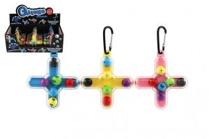 Přívěsek na klíče hlavolam plyš 8,5x9cm 3 barvy