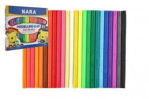 Modelína/Plastelína NARA 1000g 24ks v krabičce 30x25x2cm