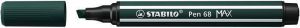 Fix "Pen 68 MAX", tmavě zelená, 1-5 mm, STABILO 768/63
