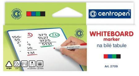 CENTROPEN Sada 2709/4 stíratelný značkovač