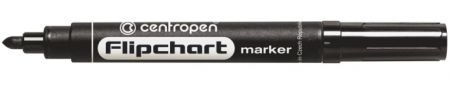 CENTROPEN Popisovač FLIPCHART černý kulatý 2,5mm 8550