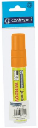 CENTROPEN Popisovač JUMBO 9120 křídový- klínový hrot - oranžová