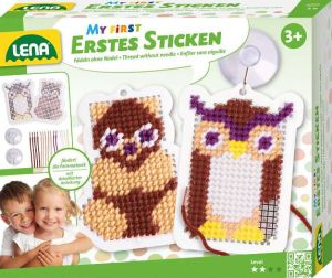 LENA První vyšívání, sova a medvěd