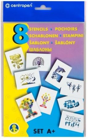 CENTROPEN Šablona set A+ k foukacím fixům