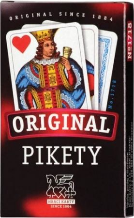 Karty hrací 32 listů PIKETY v krabičce 7x11cm