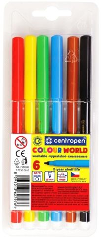 CENTROPEN Sada popisovačů 6 ks 7550/6
