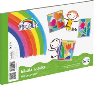 Barevné papíry hedvábné Fiorello 5x12 barev