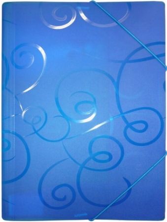 Desky 3 klopy s gumou ARCHES A4 modré