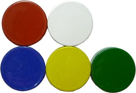 Magnet kulatý 16x5 bílý