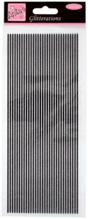 DO samolepky ANT 8181015 proužku glitter černé