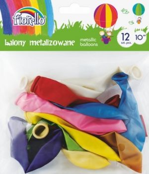 Balónky 12ks Fiorello metalic mix 10" 170-2451