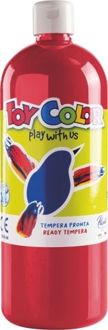 Barva temperová Toy color 1 l červená 10 tmavá