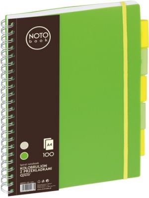Blok NOTO spir.A4 100l linka zelený 150-1420