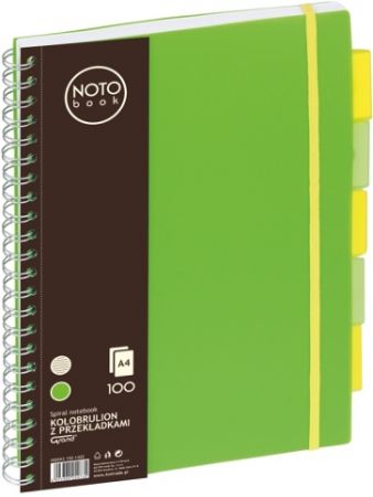 Blok NOTO spir.A4 100l linka zelený 150-1420