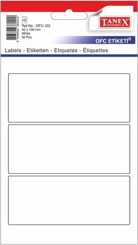 Etikety v sáčku 40 x 100 30ks OFC-122