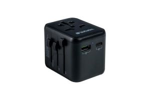Cestovní adaptér "UTA-02", univerzální, USB-A (QC 3.0) / USB-C (PD20W) 2x USB, VERBATIM 49