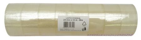Lepící páska 24 x 33 transp.