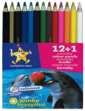 Pastelky Europen 1613 jumbo 12+1 - tuha 5,8 mm