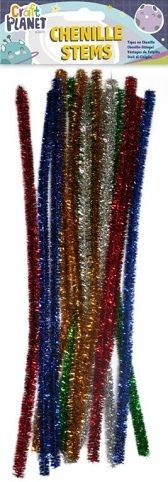 Drát plyšový CPT 6601102 300mm 15ks metalický mix barev