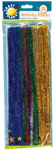 Drát plyšový CPT 6601103 300mm 40 ks glitrový