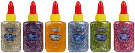 Lepidlo Colorino glitrové konfety 37ml mix barev