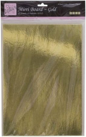 Papír ANT 1641001 A4 karton zlatý zrcadlový 20ks 250g