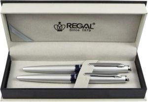 Kuličkové pero + inkoustové pero Mercurius - stříbrná