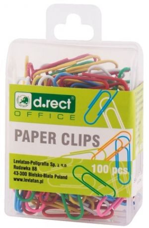 Spony kancel.28mm 100ks bar.v plast krab. 007129