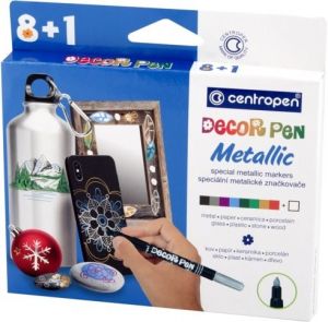 CENTROPEN Značkovač 2737/8+1 DECOR PEN 8+1 metallic (decorpen)