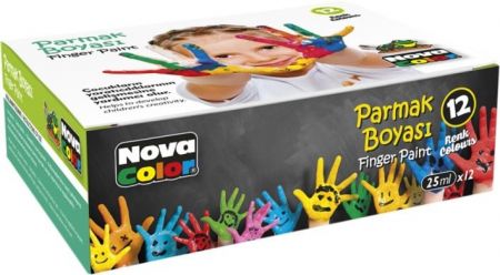 Barvy prstové NC-460 12ks 25ml