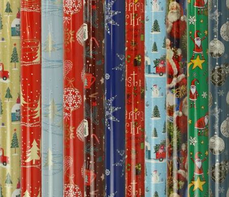 Balicí papír  role 2m x 70cm, vánoční mix