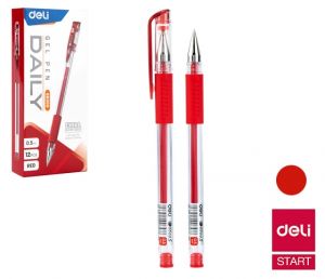 Gelové pero DAILY DELI E6600S červená