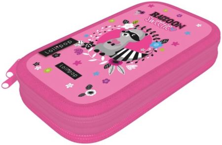 Penál 2 patra prázdný Lollipop Raccoon 21883452