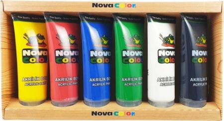 Barvy akrylové NC-2200 sada 6x75ml