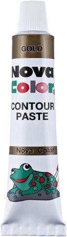 Konturovací pasta tuba zlatá NC-186