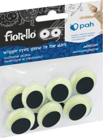 Oči samolepící 25mm 10ks fluorescenční 170-2562