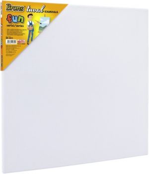 Plátno v rámu 30x30 cm bílé BR-5011