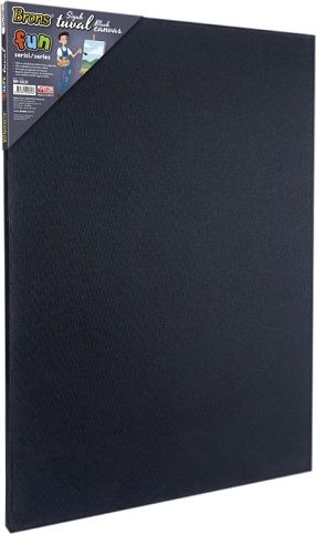 Plátno v rámu 35x50 cm černé BR-5031